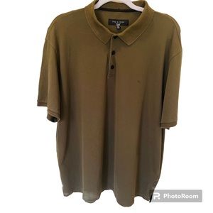 Rag & Bone olive green , s/s 100% polo XXL